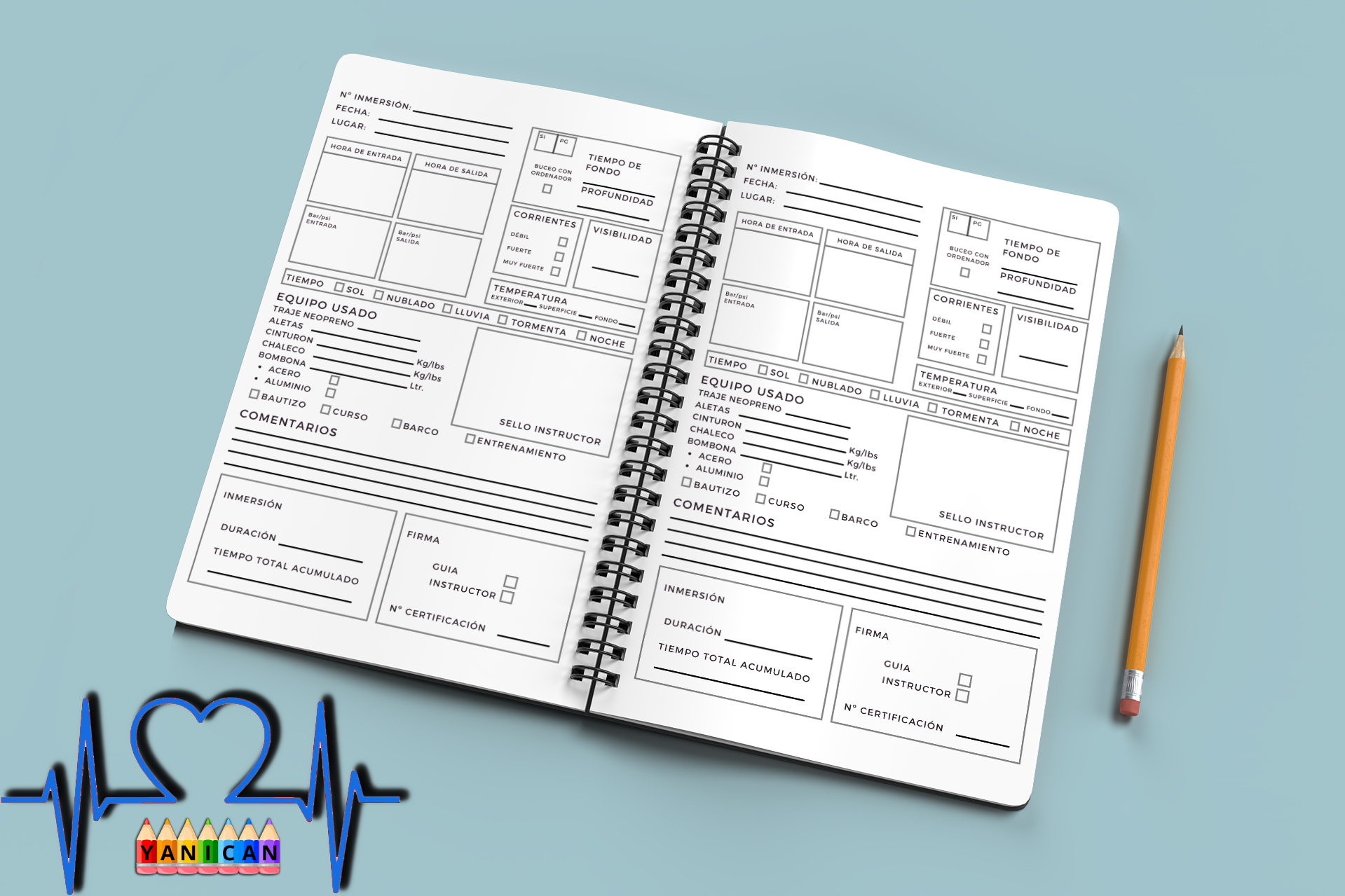 mockup interior buceo español